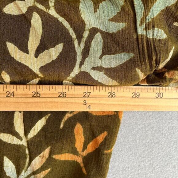 Vintage We Be Bop Tunic Top Set Sz 3x‎ Brown Floral Lagenlook Hippie Art To Wear - Picture 14 of 14